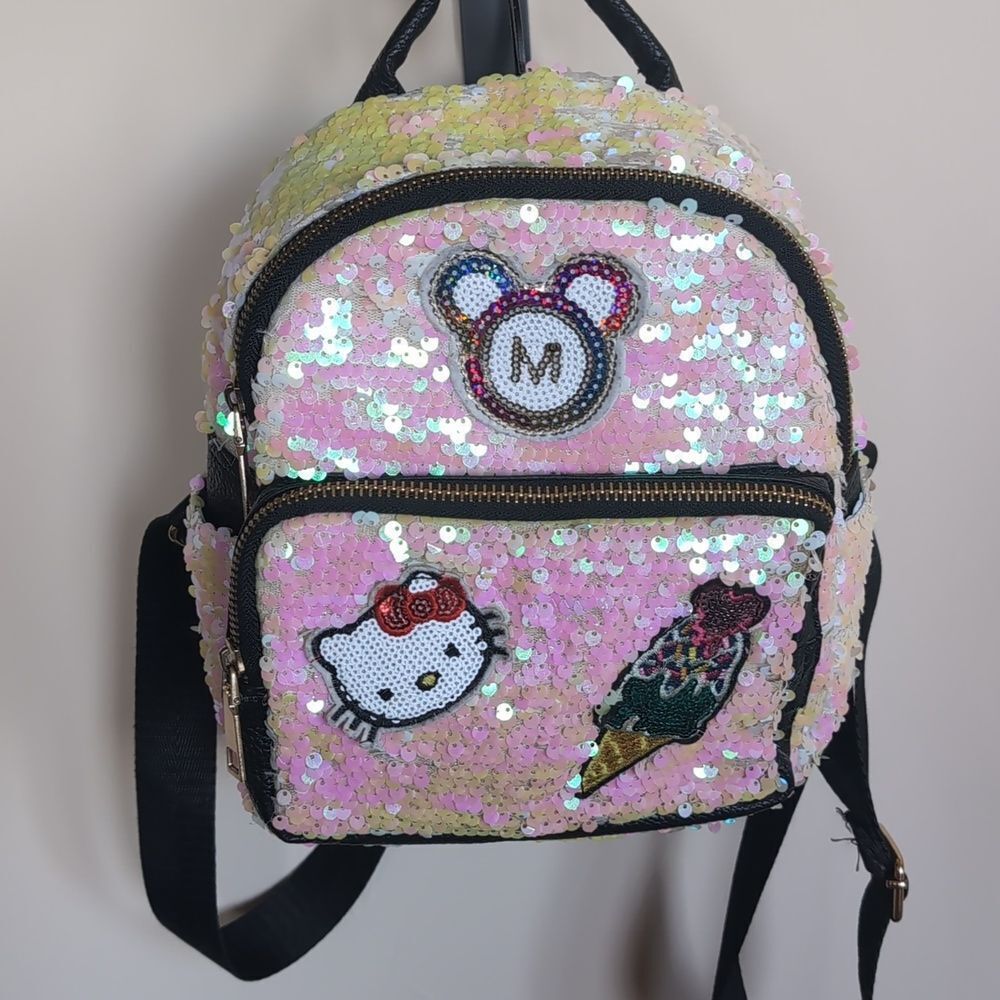 Hello Kitty Small Pink Sequin Backpack 🩷 - Picture 11 of 14
